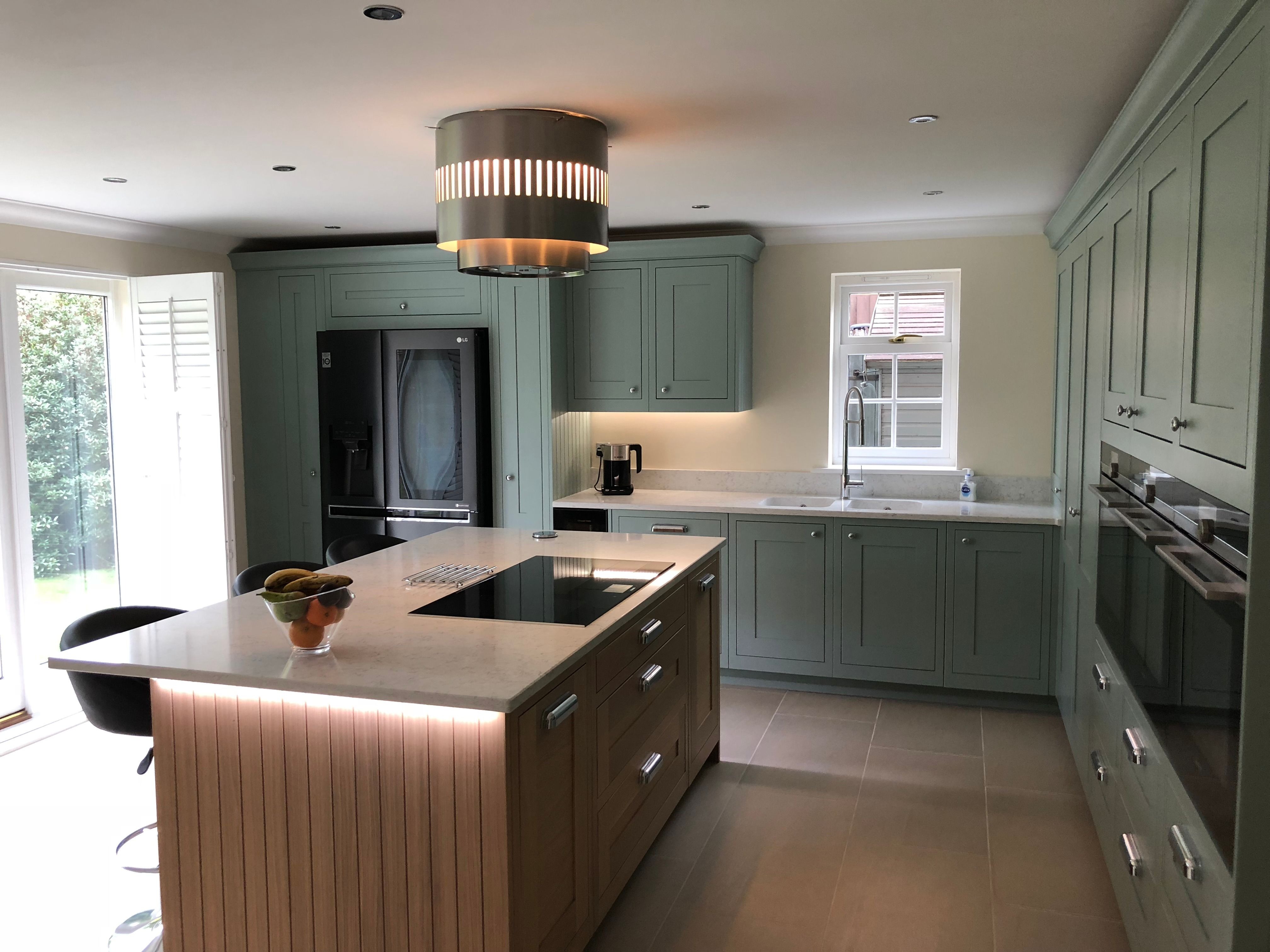 Caledonia Kitchens in-frame sage and Oak