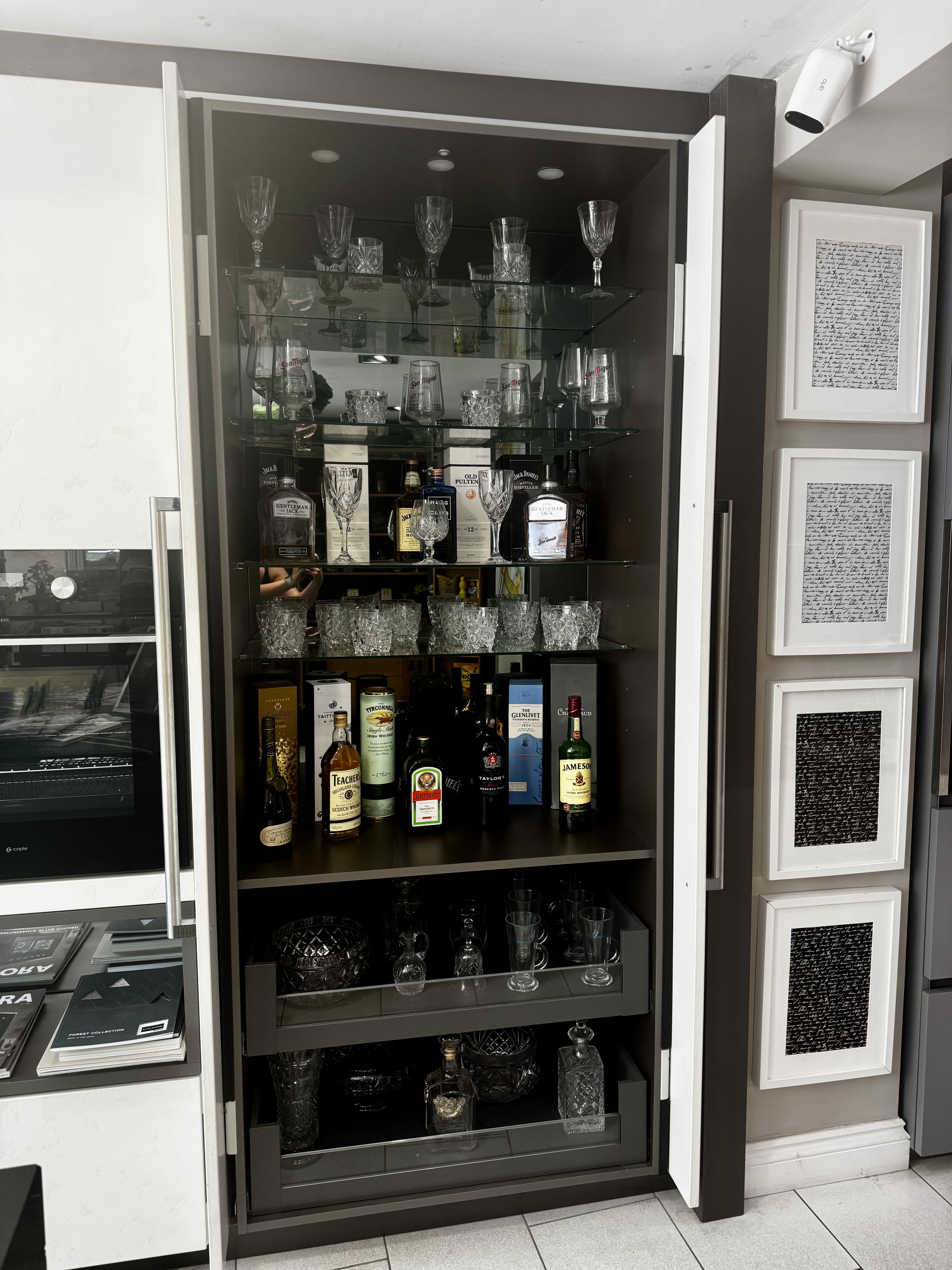 Bespoke made to measure bar area